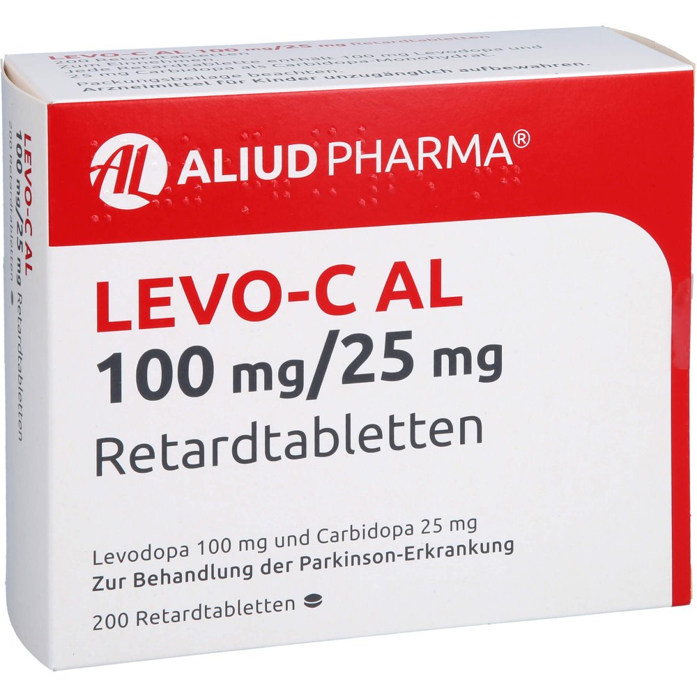 Das Produktfoto zeigt Levo-C Al 100 Mg/25 Mg Retardtabletten (200 stk) PZN 03037788