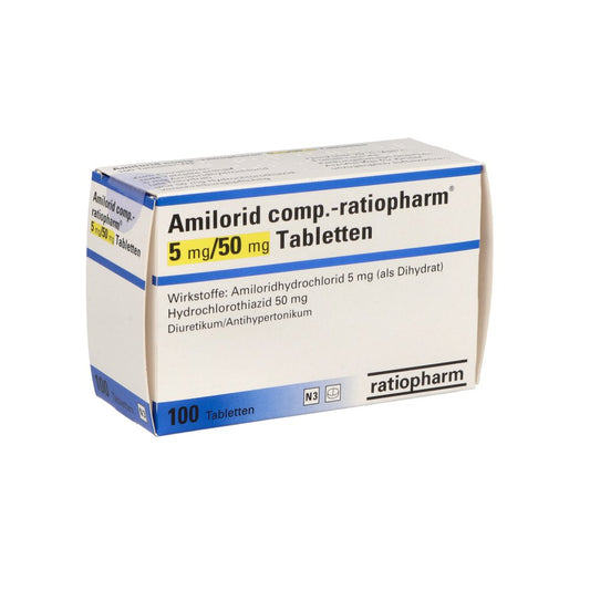 Amilorid Comp.-Ratiopharm 5 Mg/50 Mg Tabletten (100 stk)