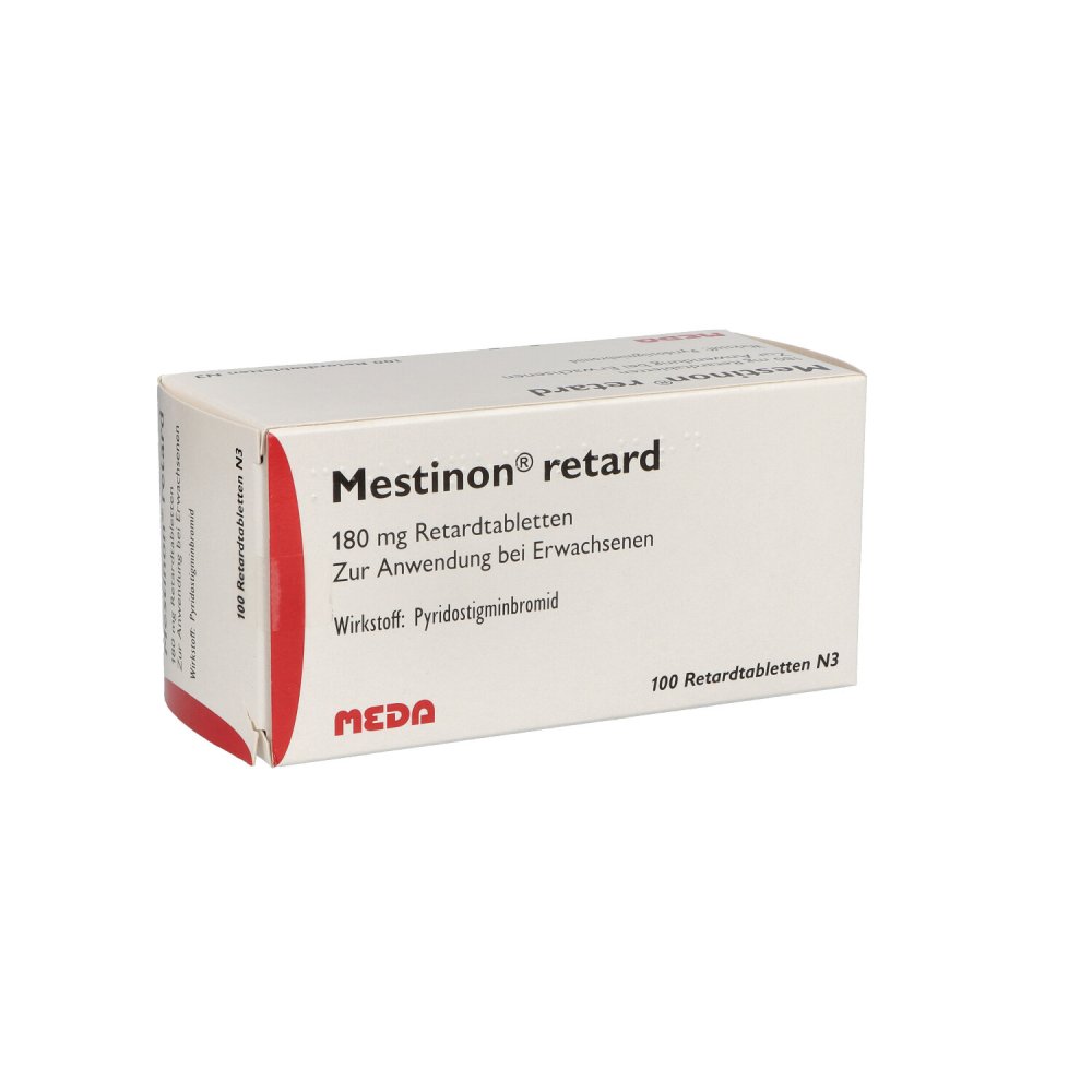 Das Produktfoto zeigt Mestinon Retard 180 Mg Retardtabletten (100 stk) PZN 03043493