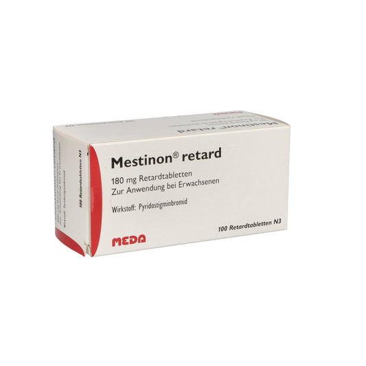 Das Produktfoto zeigt Mestinon Retard 180 Mg Retardtabletten (100 stk) PZN 03043493