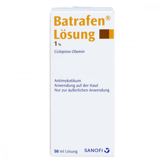 Das Produktfoto zeigt Batrafen Lösung (50 ml) PZN 03050783