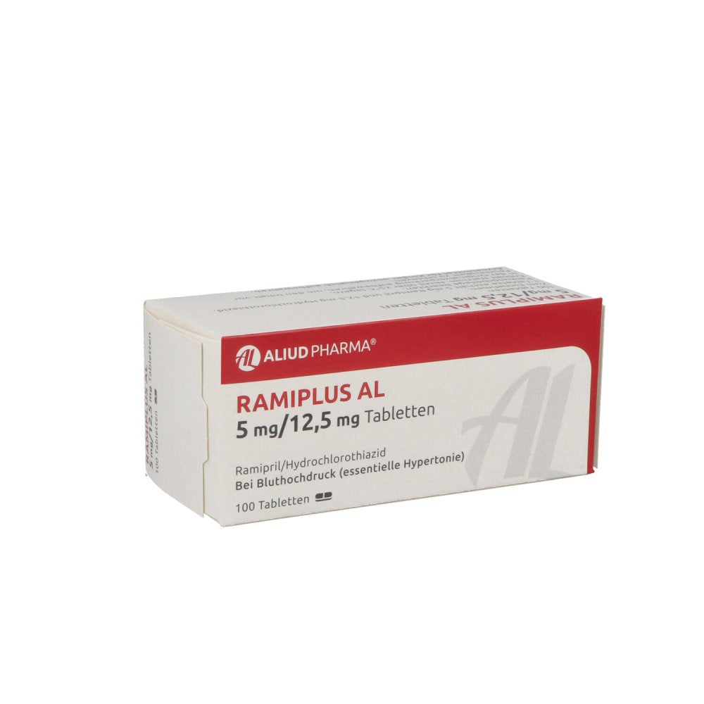 Das Produktfoto zeigt Ramiplus Al 5 Mg/12,5 Mg Tabletten (100 stk) PZN 03054628