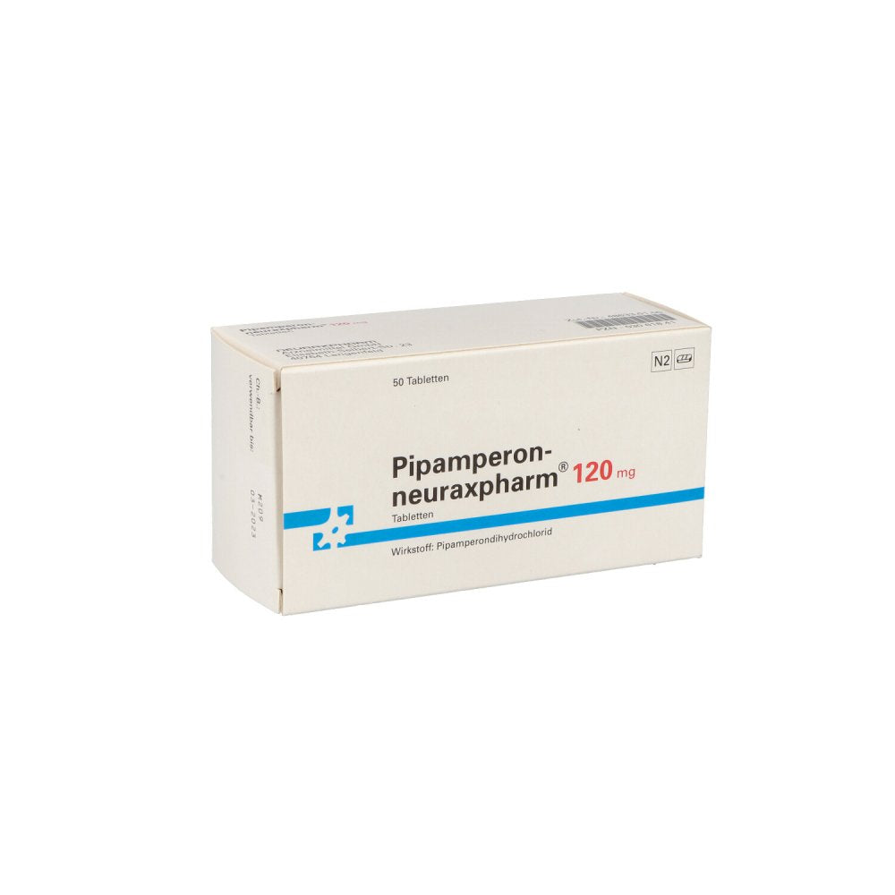 Das Produktfoto zeigt Pipamperon-Neuraxpharm 120 Mg Tabletten (50 stk) PZN 03061841