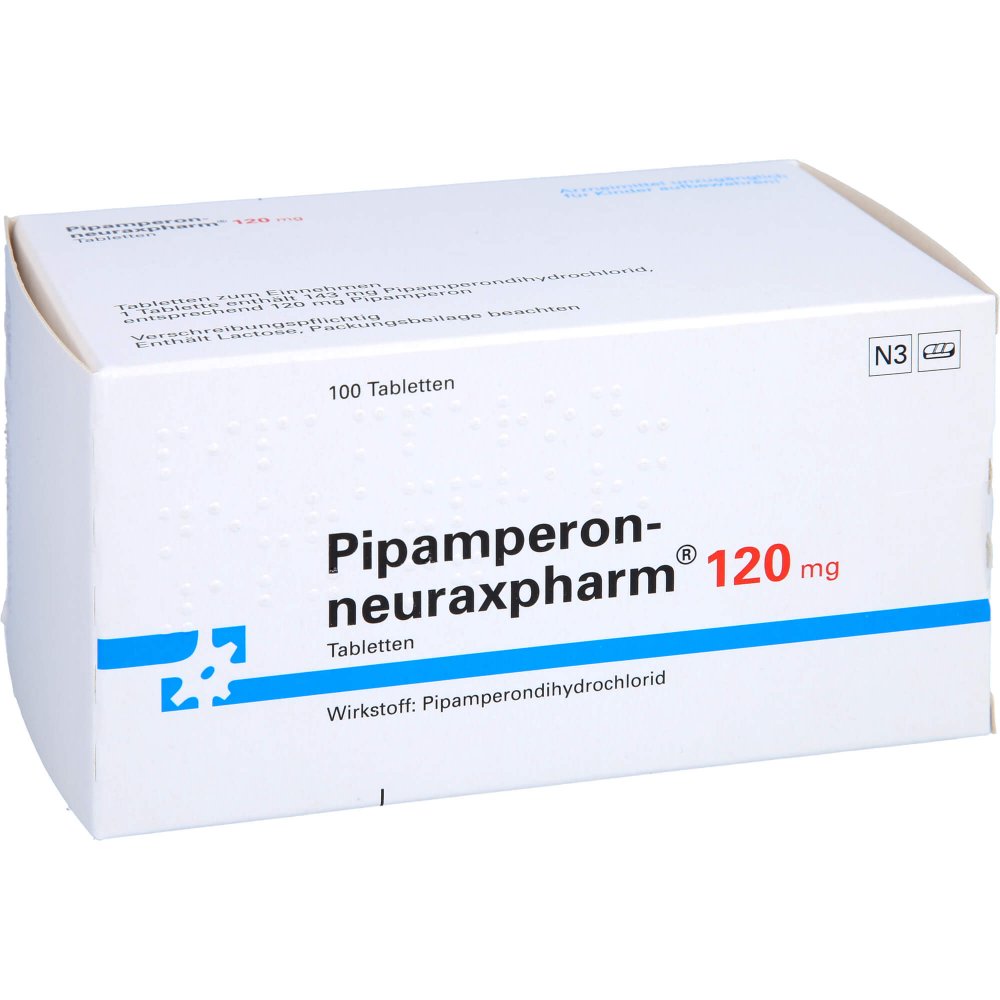 Das Produktfoto zeigt Pipamperon-Neuraxpharm 120 Mg Tabletten (100 stk) PZN 03062332