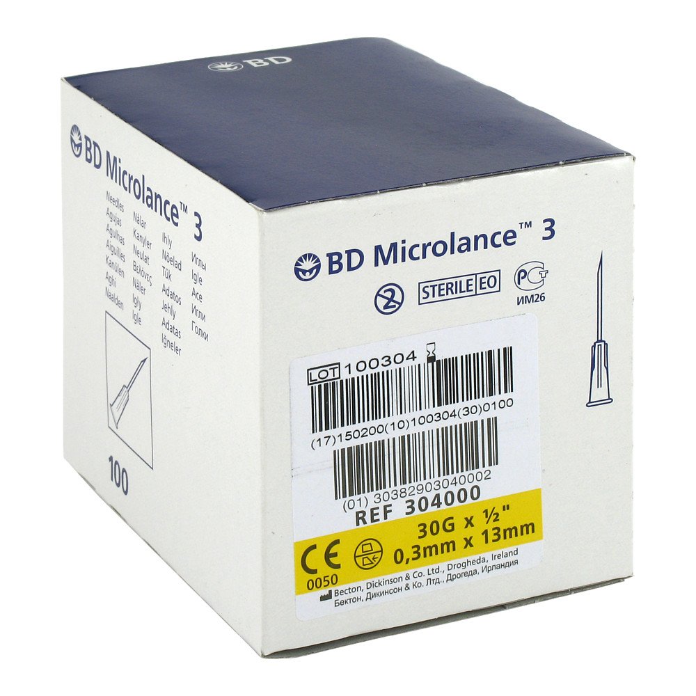 Bd Microlance Kanüle 30 G 1/2 0,29x13 Mm (100 stk)