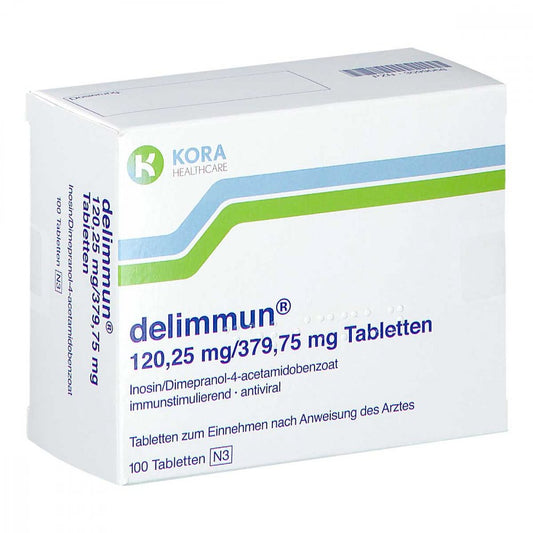 Das Produktfoto zeigt Delimmun Tabletten (100 stk) PZN 03099068