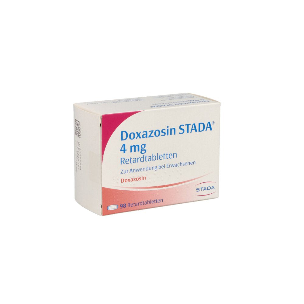 Das Produktfoto zeigt Doxazosin Stada 4 Mg Retardtabletten (98 stk) PZN 03100570