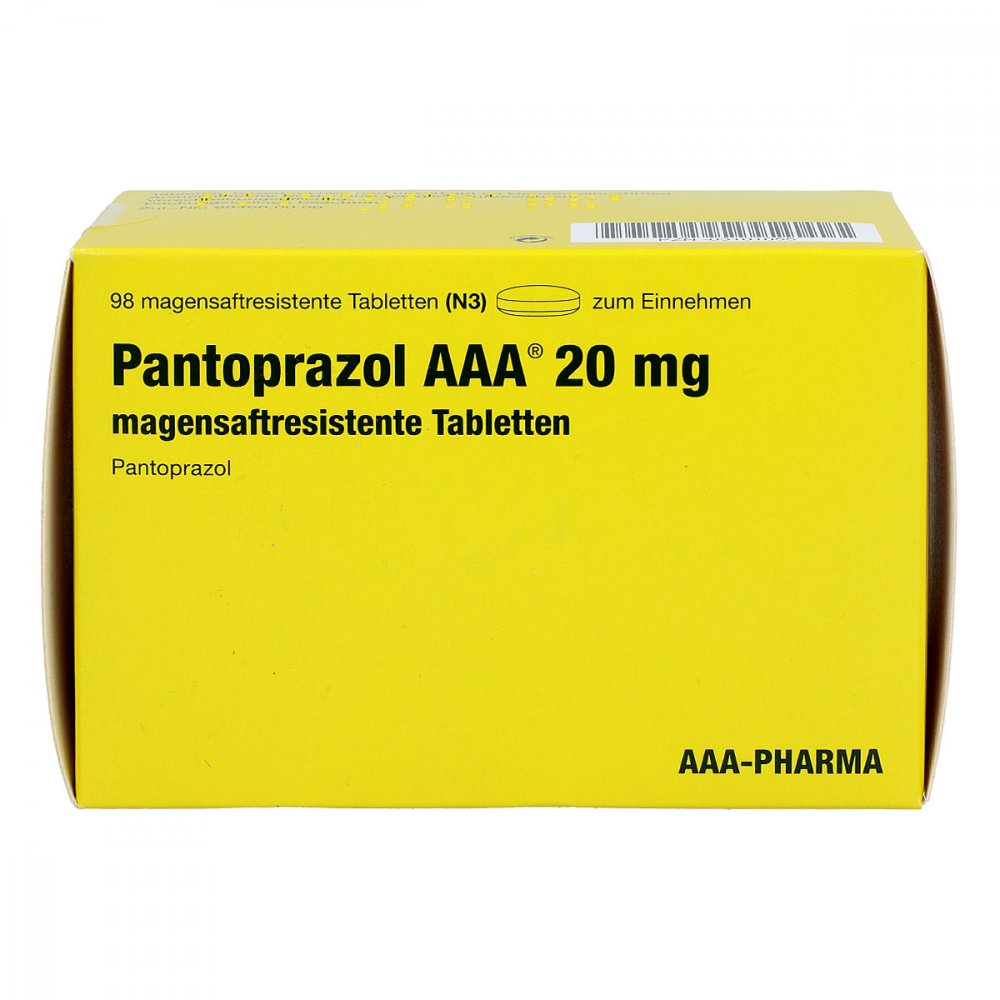Pantoprazol Aaa 20 Mg Magensaftres.Tabletten (98 stk)