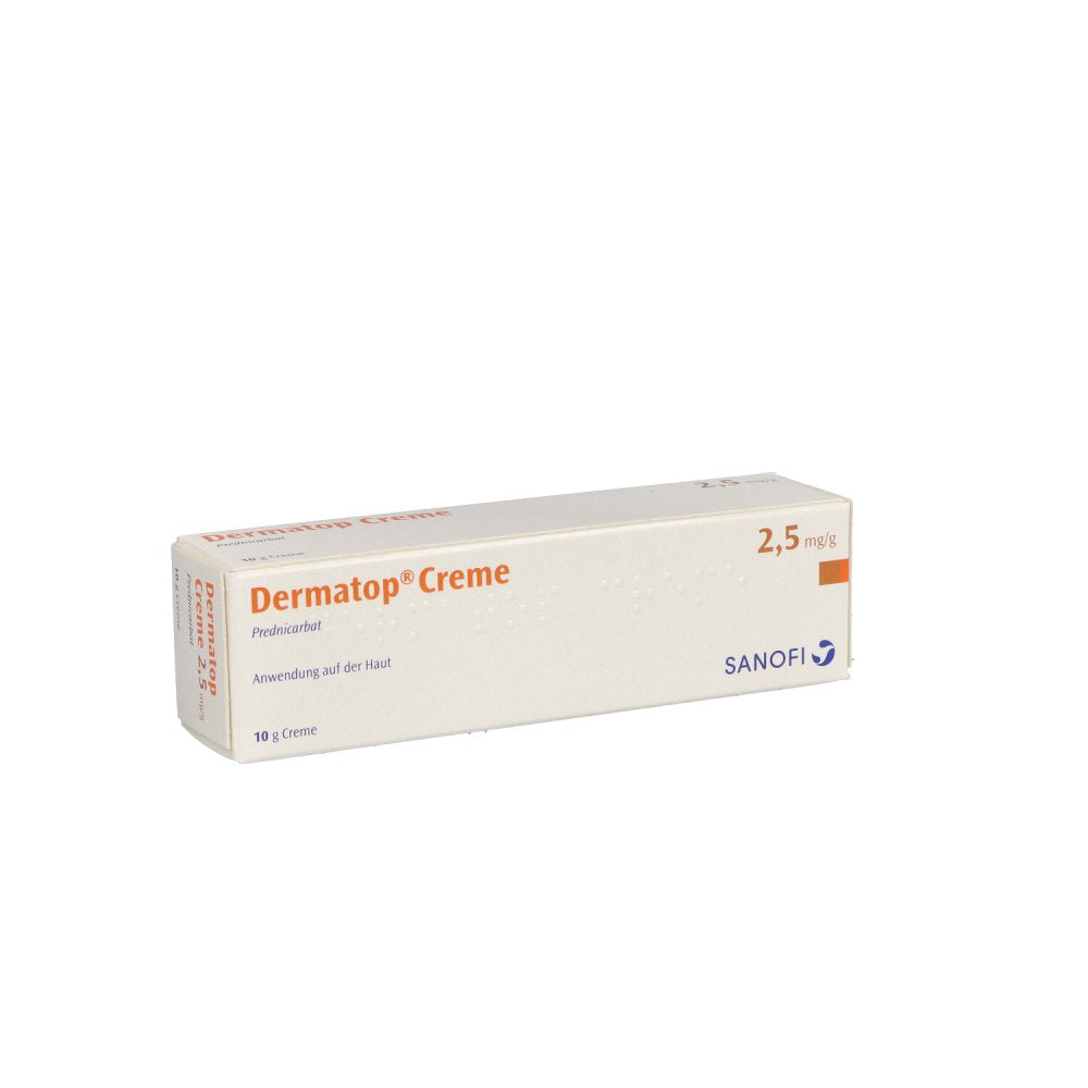 Das Produktfoto zeigt Dermatop Creme (10 g) PZN 03112952