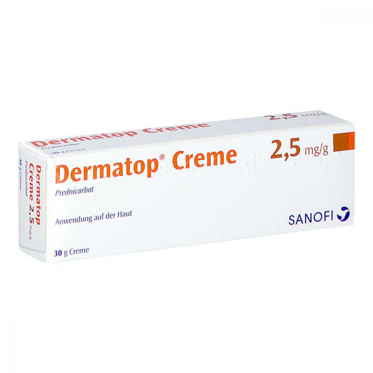 Das Produktfoto zeigt Dermatop Creme (30 g) PZN 03112969