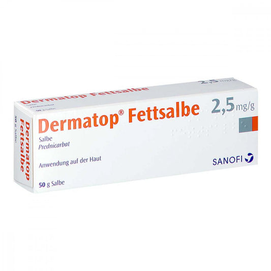 Das Produktfoto zeigt Dermatop Fettsalbe (50 g) PZN 03113012