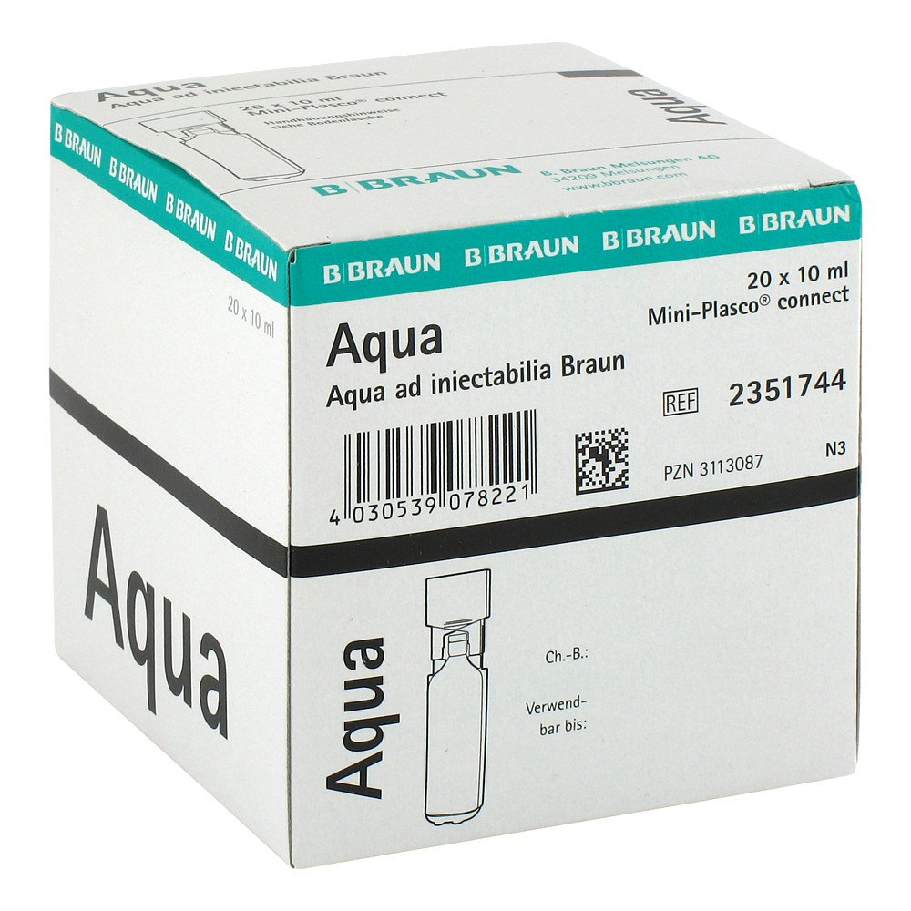 Aqua Ad Injectabilia Miniplasco Connect Inj.-Lsg. (20X10 ml)