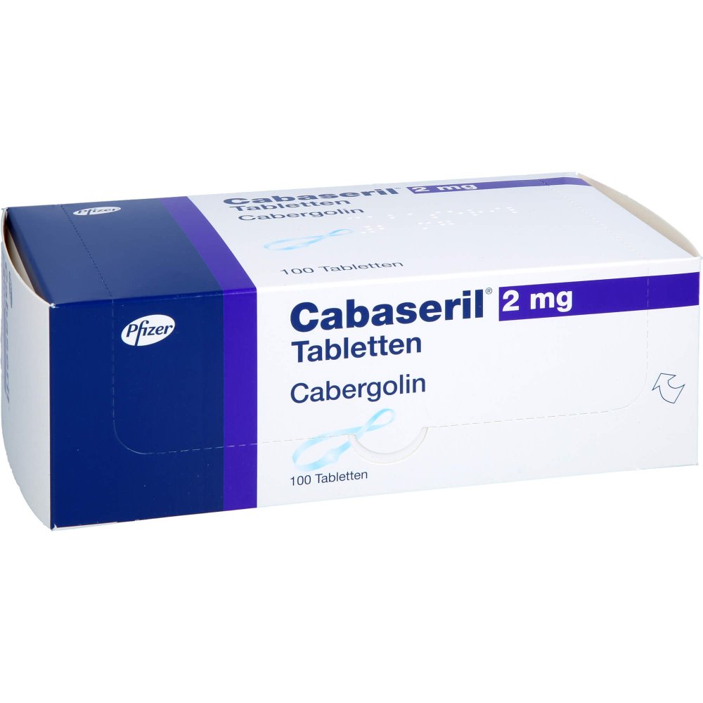Das Produktfoto zeigt Cabaseril 2 Mg Tabletten (100 stk) PZN 03131688