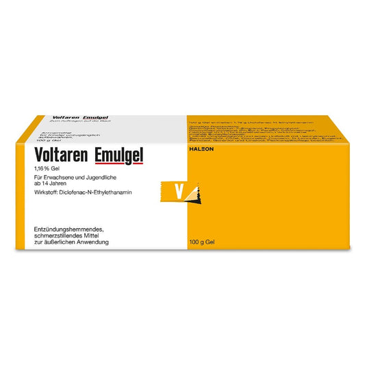Das Produktfoto zeigt Voltaren Emulgel (100 g) PZN 03140380