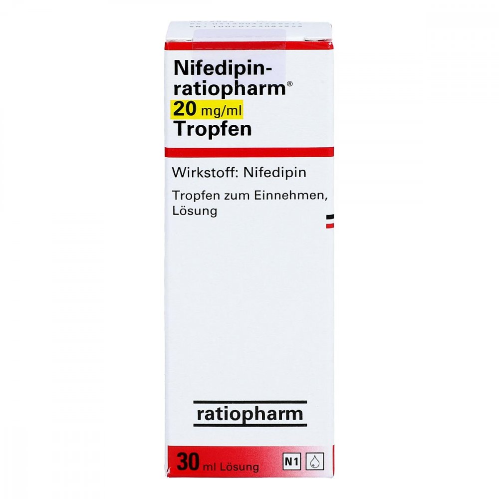 Nifedipin-Ratiopharm 20 Mg/Ml Tropfen Z.Einnehmen (30 ml)