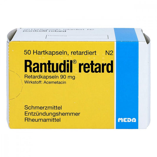 Das Produktfoto zeigt Rantudil Retard Kapseln (50 stk) PZN 03152696