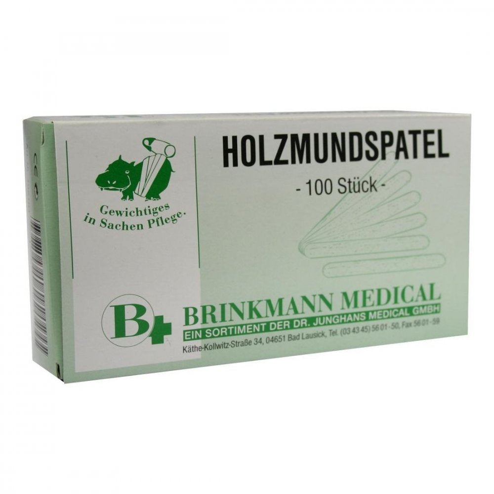 Das Produktfoto zeigt Holzmundspatel 16 Cm (100 stk) PZN 03164021