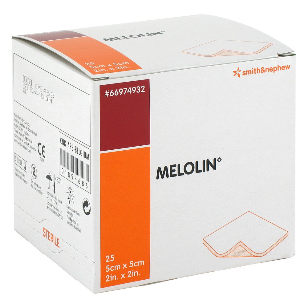 Melolin 5x5 Cm Wundauflagen Steril (25 stk)