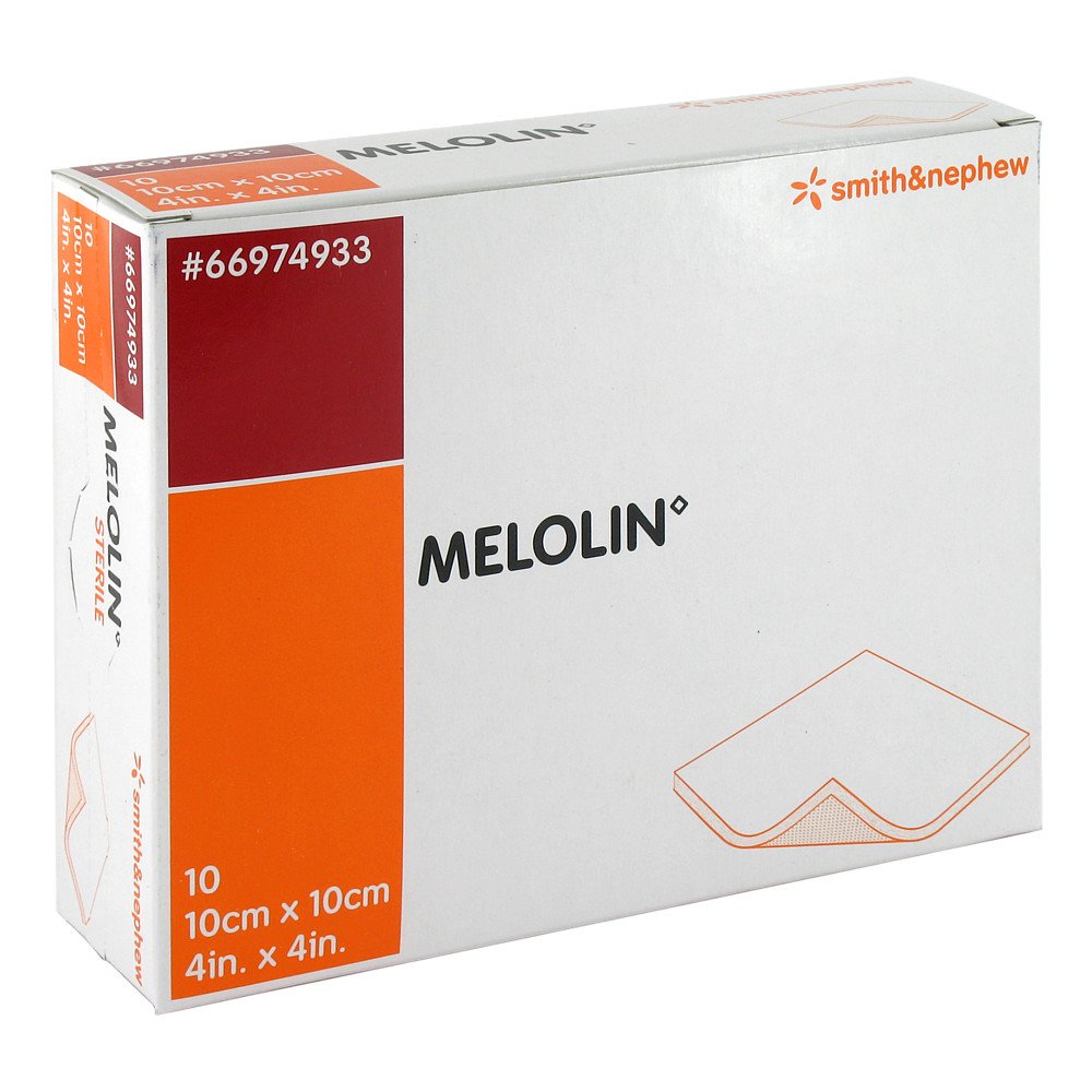 Melolin 10x10 Cm Wundauflagen Steril (10 stk)