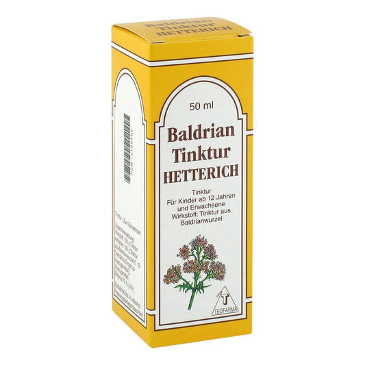 Das Produktfoto zeigt Baldriantinktur Hetterich (50 ml) PZN 03180965