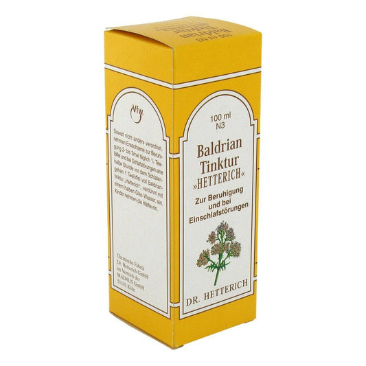 Das Produktfoto zeigt Baldriantinktur Hetterich (100 ml) PZN 03180971