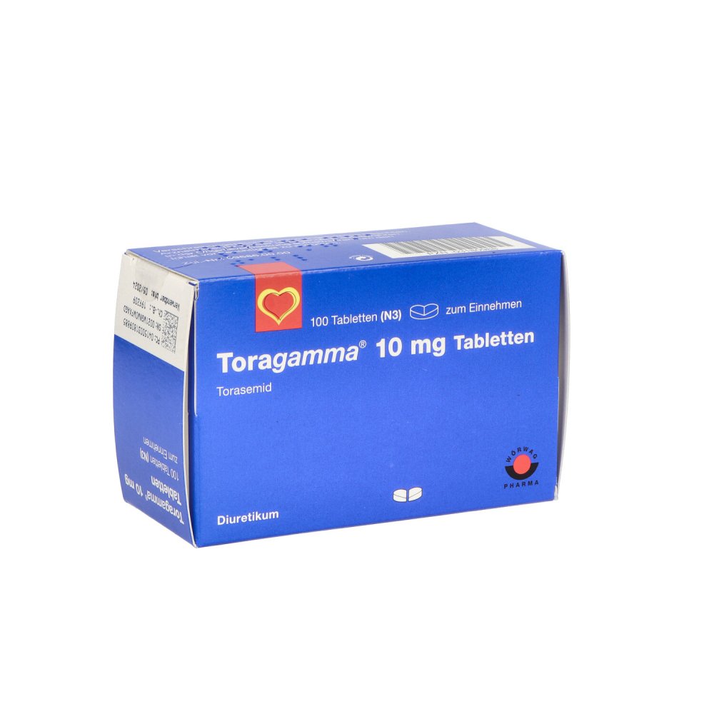 Das Produktfoto zeigt Toragamma 10 Mg Tabletten (100 stk) PZN 03180988