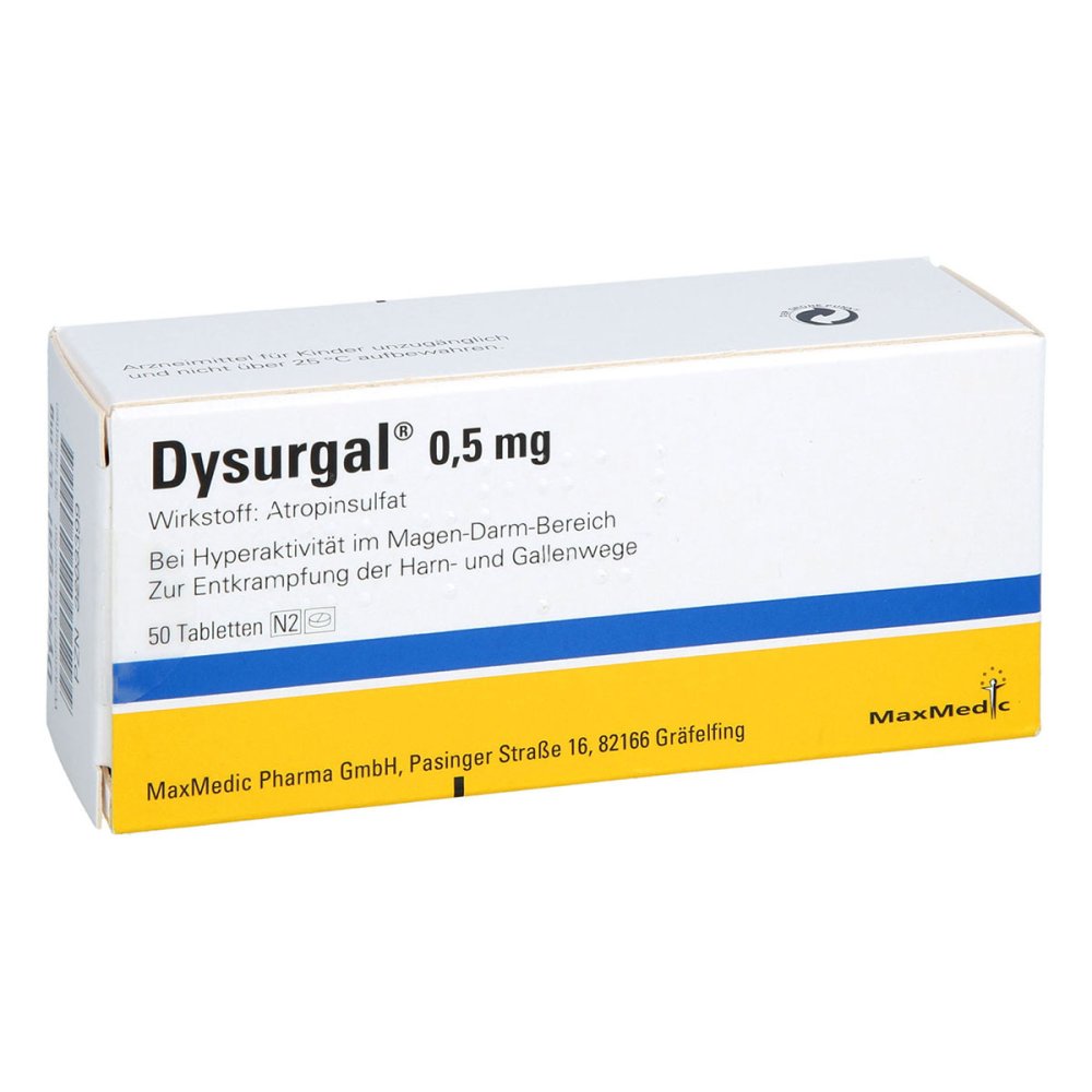 Dysurgal 0,5 Mg Tabletten (50 stk)
