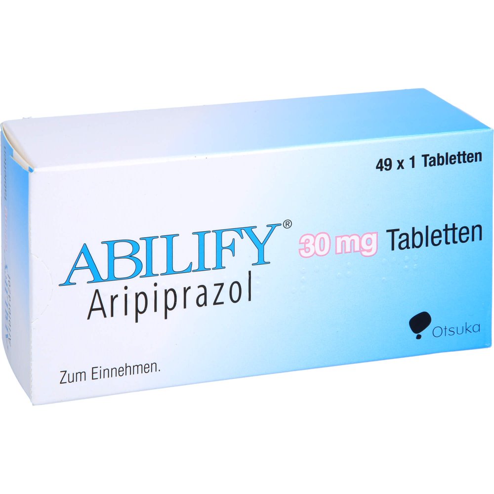 Das Produktfoto zeigt Abilify 30 Mg Tabletten (49 stk) PZN 03205955