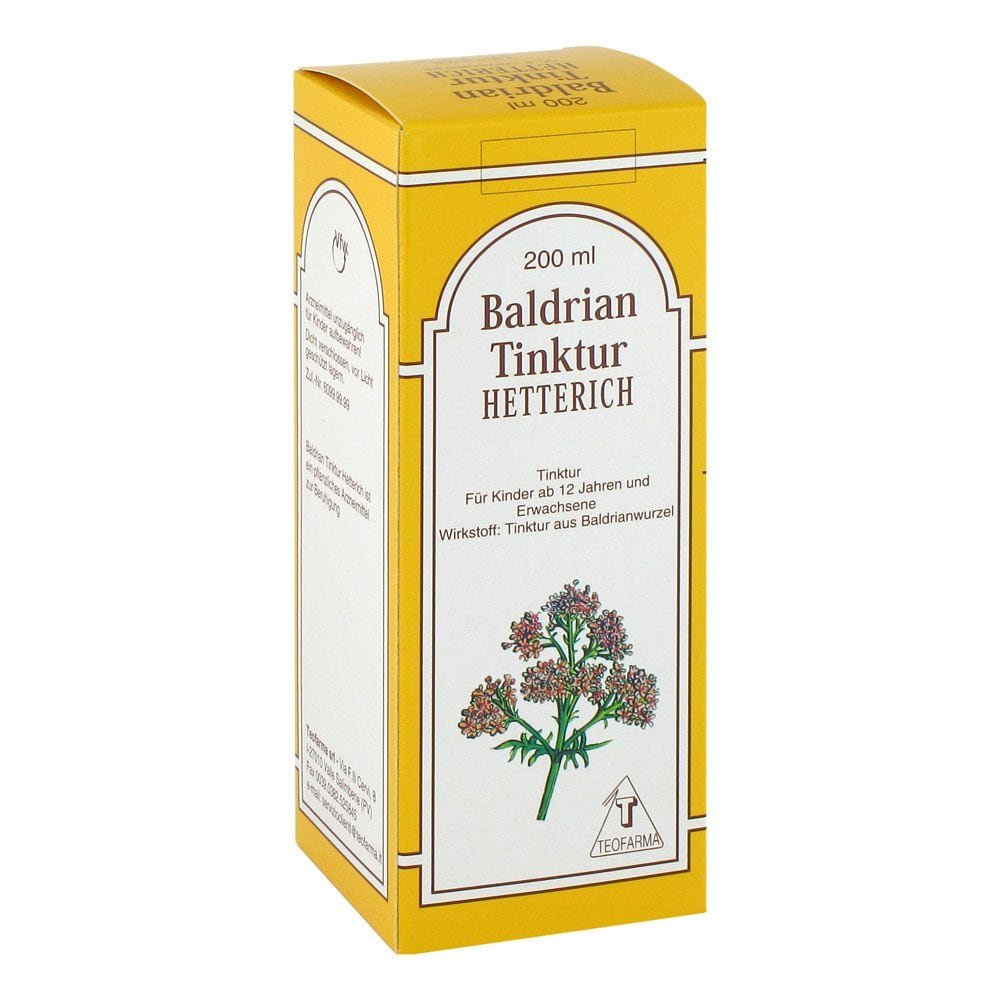 Das Produktfoto zeigt Baldriantinktur Hetterich (200 ml) PZN 03206469
