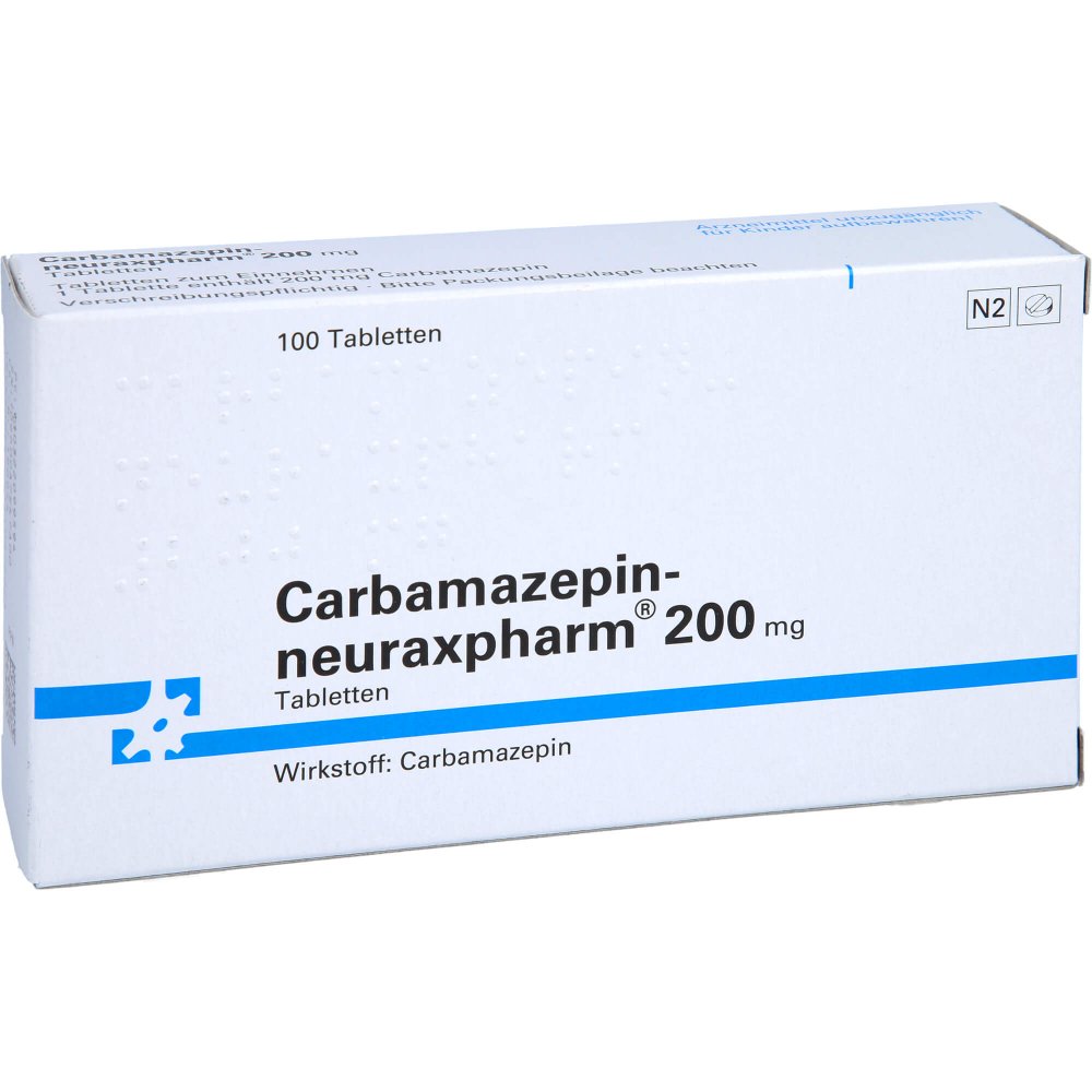Das Produktfoto zeigt Carbamazepin-Neuraxpharm 200 Mg Tabletten (100 stk) PZN 03220995