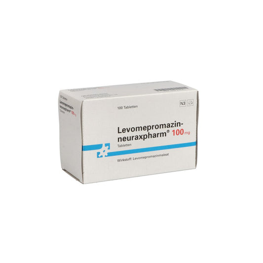 Das Produktfoto zeigt Levomepromazin-Neuraxpharm 100 Mg Tabletten (100 stk) PZN 03221061
