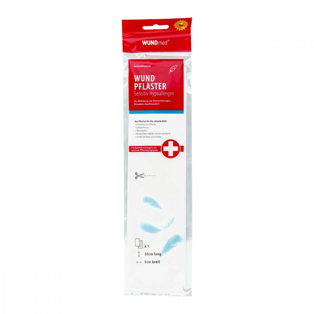 Wundpflaster 6 Cmx0,5 M Sensitiv Hypoallergen (1 stk)