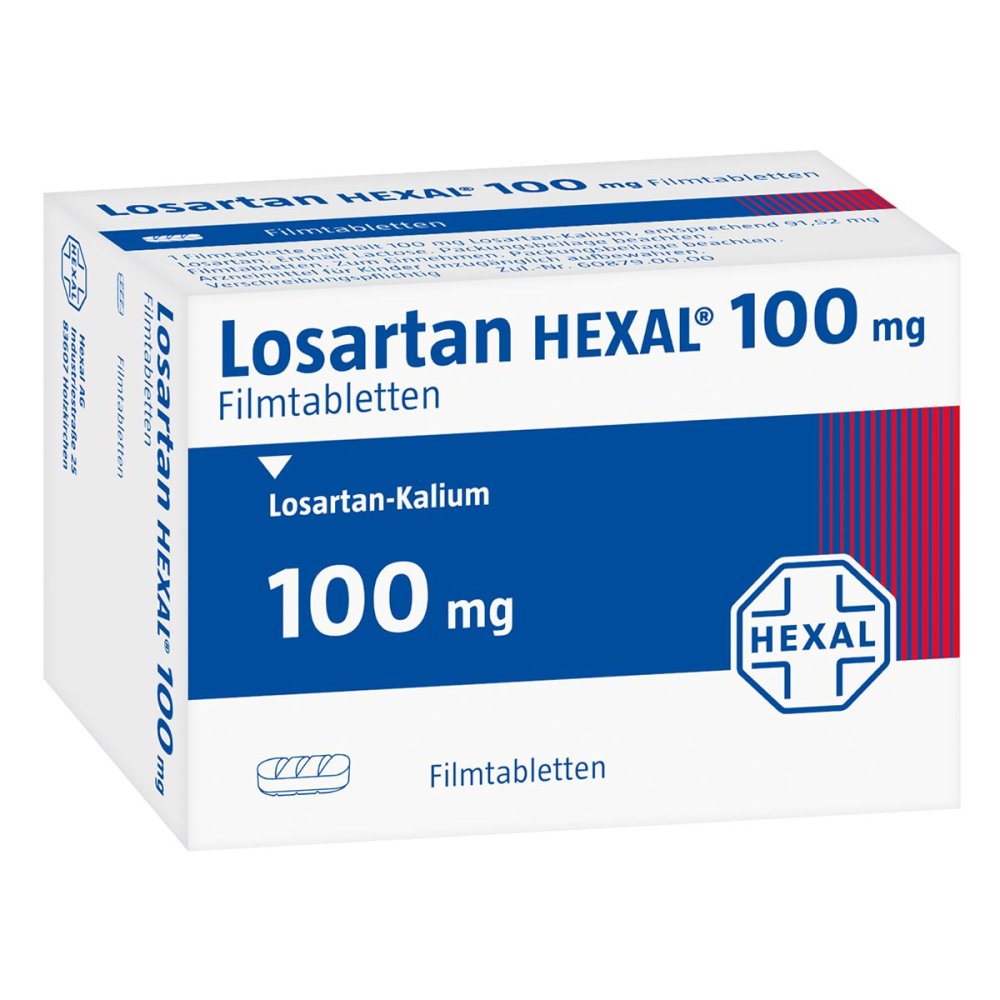 Losartan Hexal 100 Mg Filmtabletten (98 stk)
