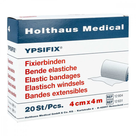 Das Produktfoto zeigt Fixierbinde Ypsifix Elastisch 4 Cmx4 M Lose (20 stk) PZN 03256160