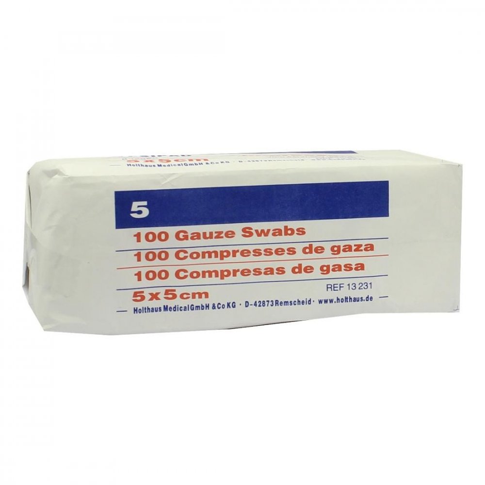 Mullkompressen Ypsipad 5x5 Cm Unsteril 8fach (100 stk)