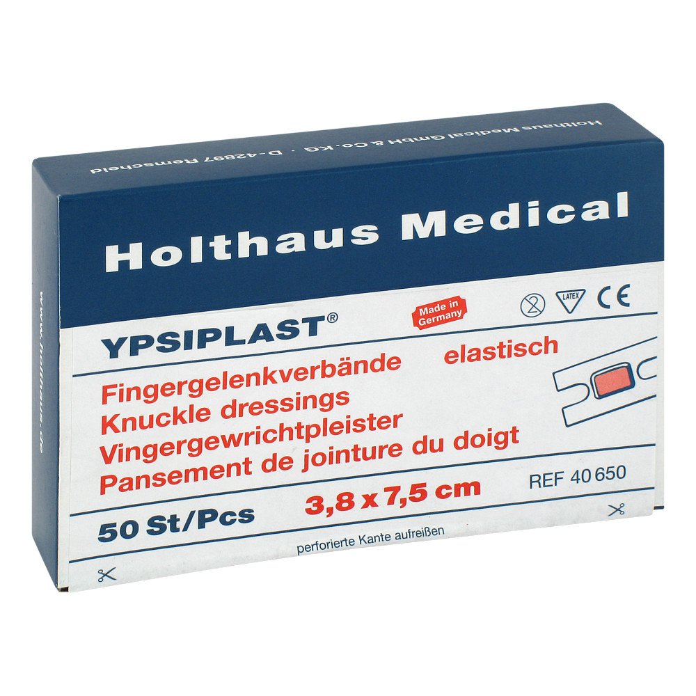 Das Produktfoto zeigt Fingergelenkverband Ypsiplast Elastisch Haut (50 stk) PZN 03271254