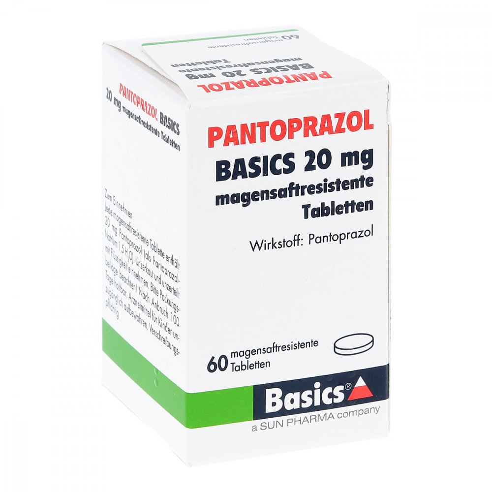 Pantoprazol Basics 20 Mg Magensaftres.Tabletten (60 stk)