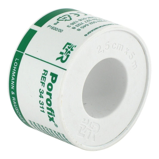 Das Produktfoto zeigt Porofix Heftpflaster 2,5 Cmx5 M (1 stk) PZN 03277038