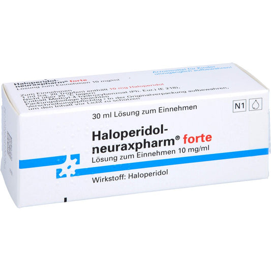 Das Produktfoto zeigt Haloperidol-Neuraxp. Forte Lösung Zum Einnehmen (30 ml) PZN 03316235