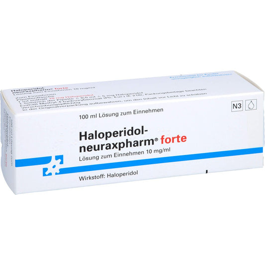 Das Produktfoto zeigt Haloperidol-Neuraxp. Forte Lösung Zum Einnehmen (100 ml) PZN 03316241