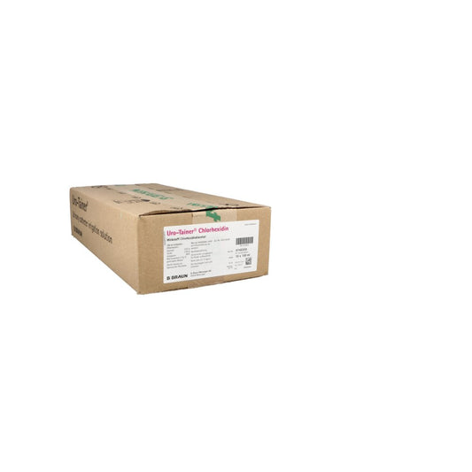 Das Produktfoto zeigt Uro Tainer Chlorhexidin Lösung (10X100 ml) PZN 03330034