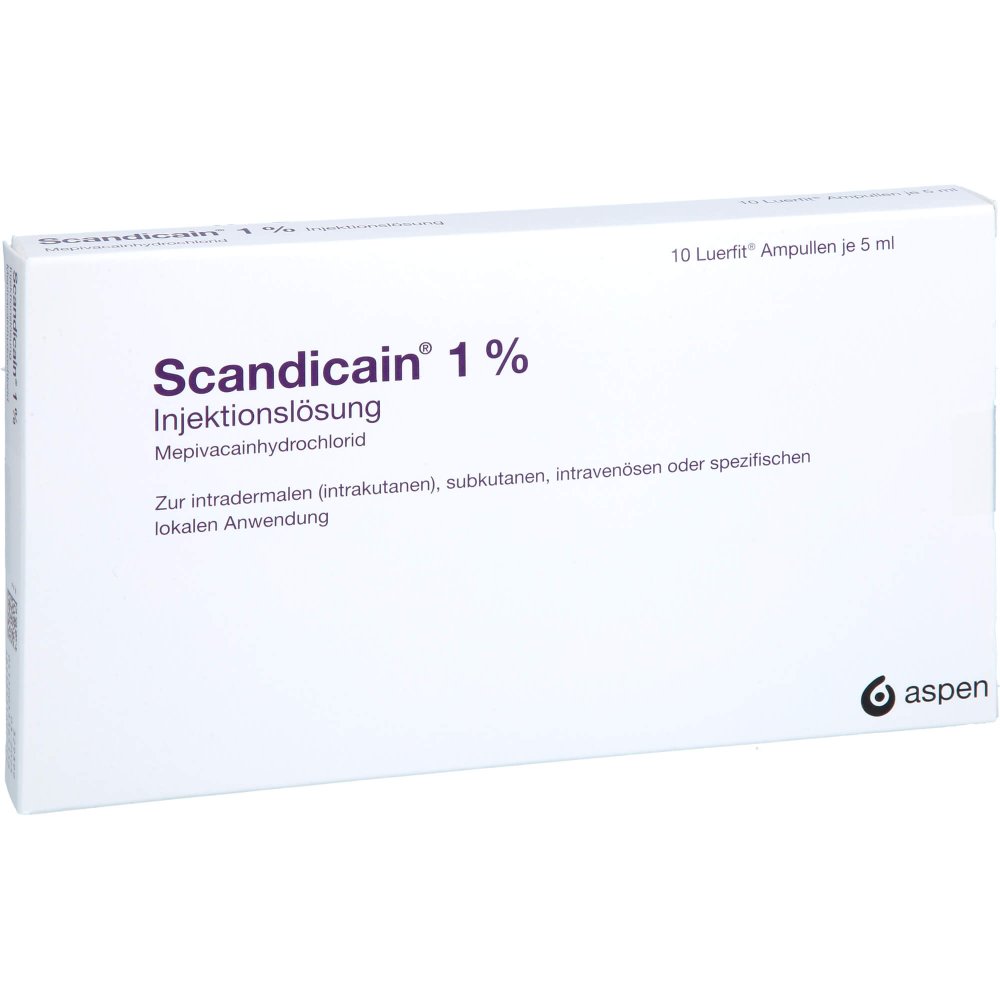 Scandicain 1% Luerfit Ampullen Injektionslösung (10X5 ml)