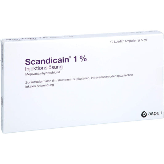 Scandicain 1% Luerfit Ampullen Injektionslösung (10X5 ml)