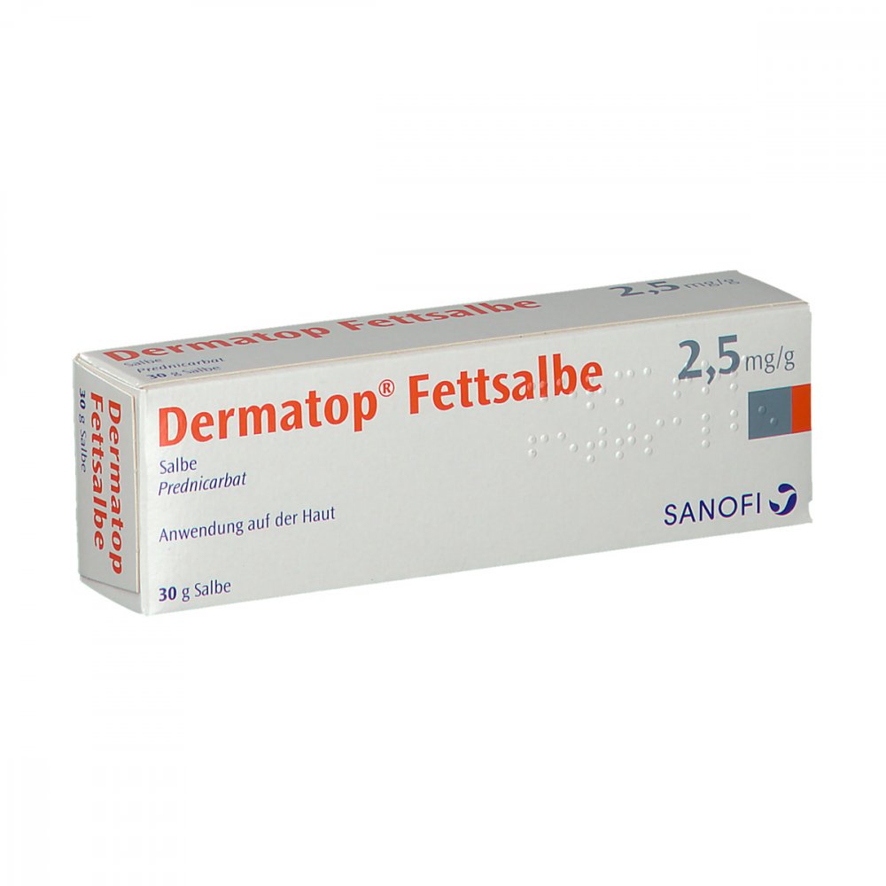 Das Produktfoto zeigt Dermatop Fettsalbe (30 g) PZN 03344473