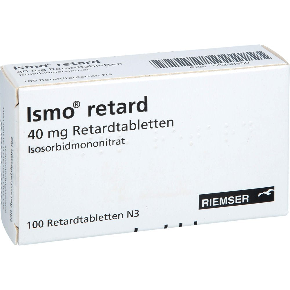 Das Produktfoto zeigt Ismo Retard Tabl. (100 stk) PZN 03348850