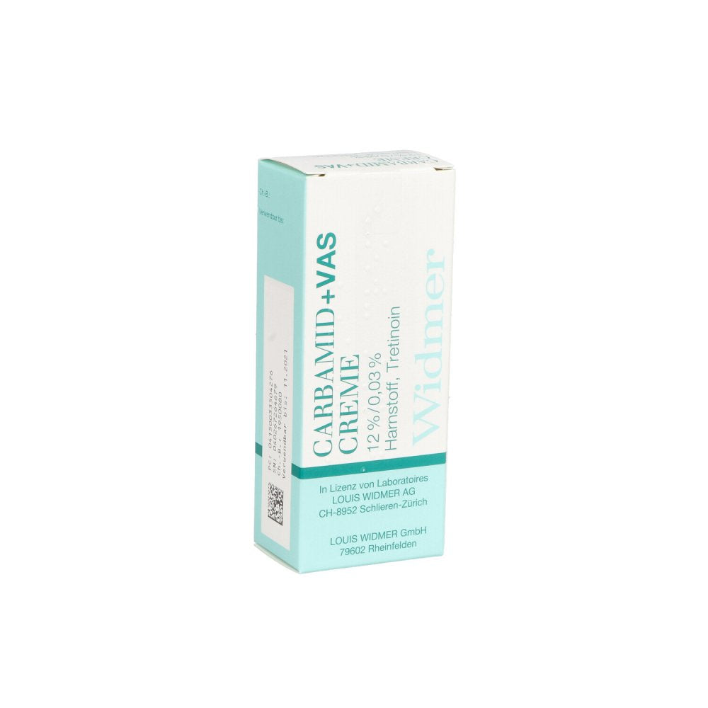 Das Produktfoto zeigt Widmer Carbamid + Vas Creme (30 g) PZN 03350427
