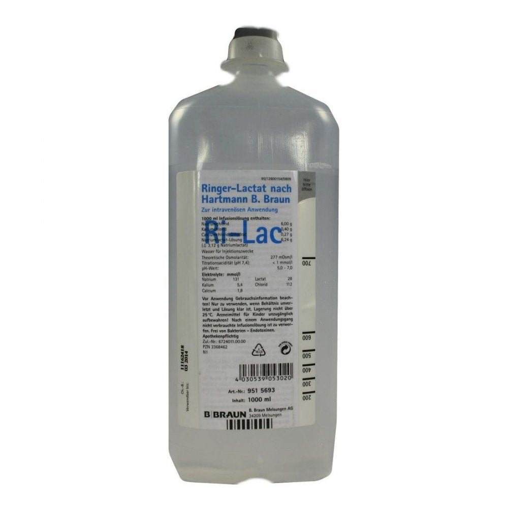 Das Produktfoto zeigt Ringer Lactat N.Hartm.B.Braun Ecofl.Plus Inf.-Lsg. (1000 ml) PZN 03368462