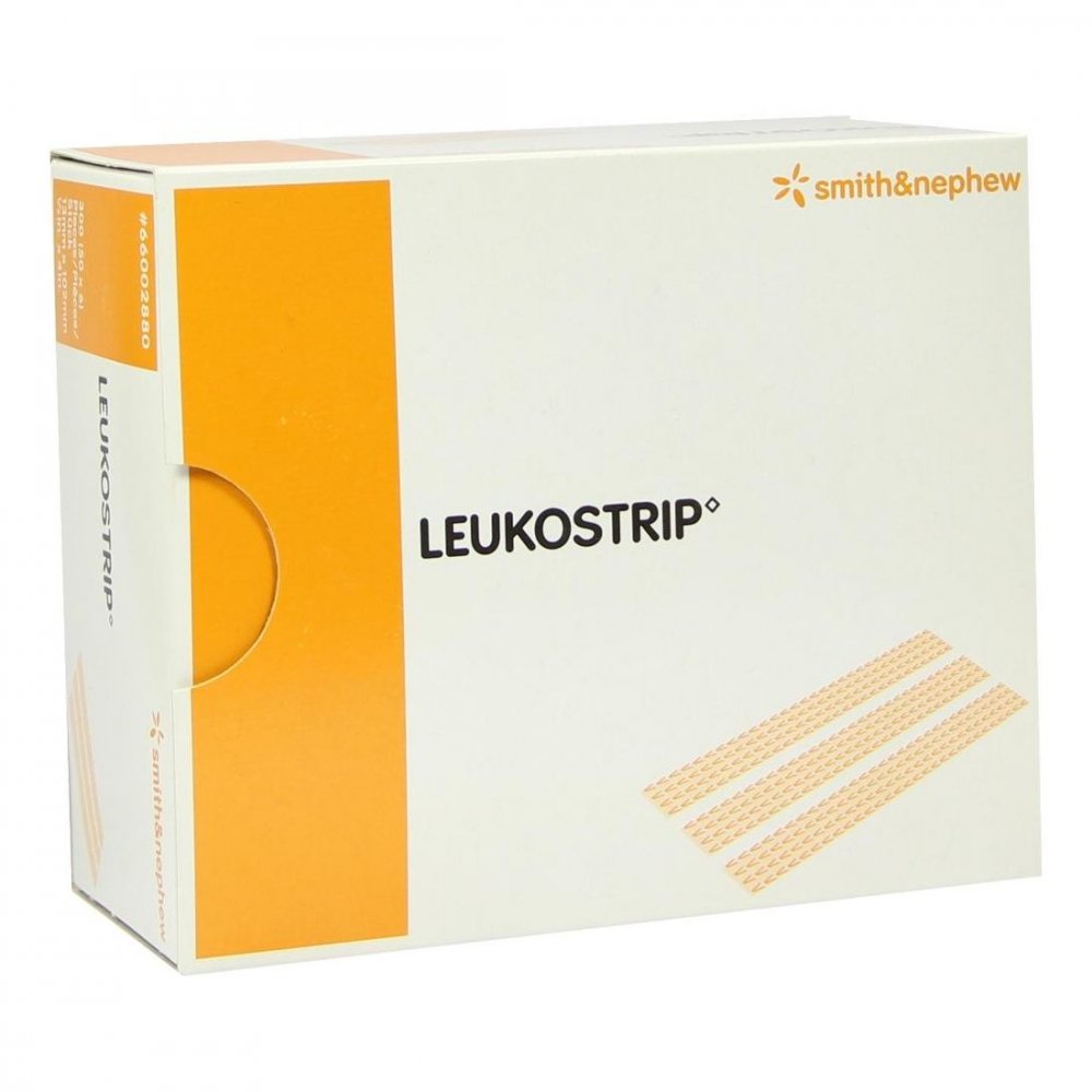 Das Produktfoto zeigt Leukostrip Wundnahtstreifen 13x102 Mm Box (50X6 stk) PZN 03374391