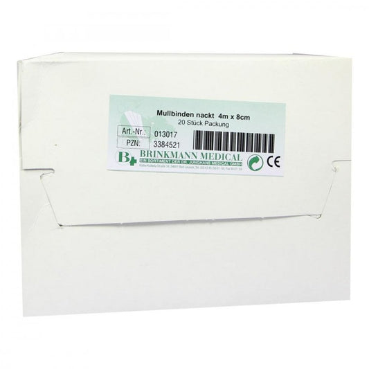 Das Produktfoto zeigt Mullbinden 8 Cmx4 M Unverpackt (20 stk) PZN 03384521