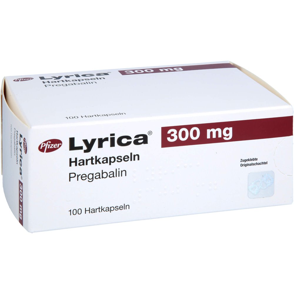 Das Produktfoto zeigt Lyrica 300 Mg Hartkapseln (100 stk) PZN 03389406